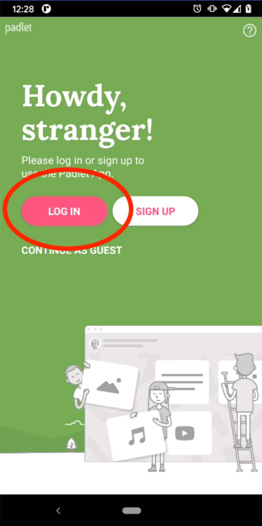 padlet backpack login